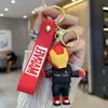 Llavero de Spider-Man, colgante de figura creativa de Capitán América, decoración para mochila de niños, pequeño regalo para llaves de coche