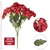 Ramo de Begonia Simulada de 5 Puntas, Boda de Azalea Simulada Decoración del Hogar, Ramo de Hortensia Simulada