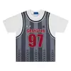Camiseta Deportiva Casual de Calle Estilo Retro Americano de Manga Corta Holgada Falsa de Dos Piezas para Hombres y Mujeres, Tops de Pareja