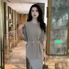 Juego de Piezas de 101.25 kg: Nuevo Top de Verano Adelgazante de Moda y Conjunto de Falda a la Moda para Mujer, Elegante Falda Media