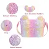 Bolso Bandolera de Moda con Escamas de Pez de Lentejuelas en Degradado de Color Hecho a Medida de Fábrica Bolso Bandolera Pequeño Infantil de Gato Lindo de Dibujos Animados