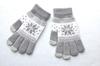 Luvas Tricotadas Quentes de Inverno para Homens e Mulheres Adultos com Padrão Jacquard de Folha de Bordo, Estudante Espessas com Tela Sensível ao Toque, Luvas Quentes Espessas