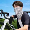 Mascarilla de Seda de Hielo para Protección Ocular y Solar para Ciclismo al Aire Libre en Verano, Mascarilla Facial con Protección UV Colgante en las Orejas, Mascarilla Transpirable para Hombres