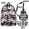 Mochila Mensajero Estuche de Lápices Set de Tres Piezas Impresión 3D Producto Nuevo Sanrio kuromi kuromi