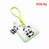 Porta-cartões de Panda com tampa deslizante, adequado para estudantes, cartões de refeição do campus e cartões de transporte público; um porta-crachá estiloso e retrátil estilo cordão e capa protetora, disponível para personalização
