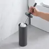 Cepillo para Limpiar Inodoros Doméstico Transfronterizo con Base, Mango Largo, Súper Fácil de Usar, Juego de Acero Inoxidable de Pie para Inodoro