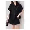 Moda Verão Camisa Fresca de Seda Fina de Manga Curta para Mulheres, Design Versátil, Camisa Cardigan Solta Casual de Nicho