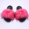 Pantuflas de imitación de pelo de mapache de Amazon para mujer, nuevas pantuflas mullidas, comercio exterior, pantuflas europeas y americanas, comercio exterior