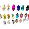 Acessórios de Strass para Nail Art Mini Marquise de Fundo Plano, Decorações de Strass de Fundo Plano Vermelho Misturado, 20 Cores