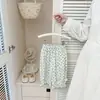 Conjunto de Verão Fashionável Estilo Coreano para Meninas Bebê Fresco de Verão Camiseta Regata + Calça Floral Repelente de Mosquitos Roupa para Exterior