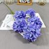 Simulação de casamento 5 cabeças Hortênsia Auditório de casamento Floricultura Decoração macia arranjo Flor Parede Flor Porta Fundo Flor Chão Alta Simulação Flor