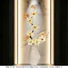 Elegantes Jarrones Cerámicos con Patrón de Piedra para Nichos de Entrada y Gabinetes Altos, Arreglos Florales, Venta Directa de Fábrica