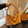 Bolsa de Ombro Simples Estilo Coreano para Mulheres 2026 Nova Bolsa Transversal de Grande Capacidade Bolsa Tote Casual da Moda Bolsa de Axila Texturizada