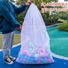 Bolsa de Almacenamiento para Juguetes de Niños Bolsa para Guardar Bloques de Baño Tarjetas Bolsa de Dios Cierre de Cordón Pelotas Oceánicas Bolsa de Malla Grande Bolsa de Playa