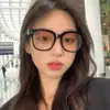Gafas de Sol Jackson Wang para Hombre Tendencia Gama Alta Gm Atardecer Rubor Estilosas Miopía Conducción Gafas Marrones