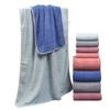 Toalla de baño de vellón coral con borde de gofre, toalla gruesa, toalla de baño suave y absorbente, toalla para madre e hijo, venta al por mayor
