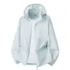 Chaqueta Ligera Transpirable de Piel para Verano Chaqueta de Protección Solar para Exteriores Protección UV Upf50 Ropa de Protección Solar para Pareja para Hombres