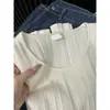 Suéter tejido de color sólido suave estilo coreano con cuello cuadrado y manga larga para mujer, otoño e invierno, puro y seductor, adelgazante, capa interior de moda