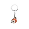 Serie de tela de tirar de dibujos animados, gancho para mochila escolar de goma suave de PVC, llavero, colgante DIY, regalo, llavero en stock, venta al por mayor