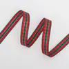 Fita Xadrez Colorida Verde e Vermelha de Natal Transfronteiriça Laço de Fita Colorido Feito à Mão DIY Fita para Decoração de Caixa de Presente