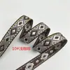 Fita de Diamante 1,2cm Fita Jacquard Quadrada de Seda Dourada Cinto de Renda Étnica Ventilador de Grupo DIY Envolvimento de Presentes Acessórios Hanfu