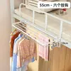 Prateleira de armazenamento suspensa para cabeceira de dormitórios estudantis, prateleira de armazenamento para borda de cama, cabide de roupas para cabeceira para guardar roupas, livros e itens diversos