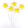Globo de nube estrella de cinco puntas tarjeta para pastel de cumpleaños decoración de inserción diseño de ambiente de cumpleaños tarjeta de esponja para hornear