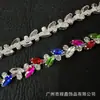 Corrente de Diamante Marquise Corrente de Diamante de Vidro Soldagem Corrente de Código Elegante Chapéu Acessórios para Roupas Acessórios DIY Corrente de Garras de Cristal