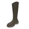 Botas Altas de Invierno para Mujer con Corte en V Transfronterizo, Estilo Británico, Versátiles, con Suela Gruesa, Botas de Monta al por Mayor