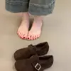 Primeiro Encontro Temporada 2026 Outono/Inverno Nova Coleção: Sapatos de Algodão Artísticos Retrô com Solado Macio, Slip-On, Forrados com Lã, Quentes, Estilo Birkenstock, para Mulheres