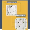 Enchufe Huafeng de cuatro pines planos trifásico de cuatro hilos 16A/25A/32A enchufe de cuatro esquinas enchufe de alimentación para aire acondicionado 380V