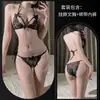 Lingerie plus size Su Xing, conjunto sexy de três peças em renda, design sem remoção, apaixonante e sedutor, adequado para seios pequenos, roupão de dormir, estilo hot girl