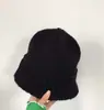 Chapéu de Pescador de Lã Feminino Coreano Dongdaemun Outono e Inverno Estilo Coreano Rosto Pequeno Quente Chapéu de Balde Tricotado Tendência