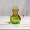 Vaso de vidro transparente estilo europeu para plantas verdes hidropônicas e flores, ornamento decorativo criativo colorido para mesa de centro de sala de estar, atacado
