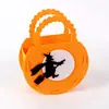 Bolsa de dulces de mano creativa para niños de Halloween, bolsa de regalo de tela no tejida para hacer tú mismo, bolsa de regalo de tela de fieltro tridimensional, venta al por mayor
