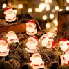 Luzes de Natal de Fio LED Papai Noel Boneco de Neve Árvore de Natal Enfeites Pendurados Luzes de Natal Luzes Decorativas Brilhantes
