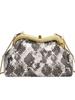 Diseño Nicho Transfronterizo Bolso de Cadena de Moda Combinable para Mujer 2024 Nuevo Estilo Elegante Bolso Bandolera de Hombro Bolso Dorado de Boca