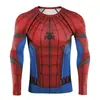 2026 Comércio Exterior Transfronteiriço Cosplay Homem-Aranha Sem Volta Para Casa Traje Masculino Ajustado Treinamento Esportivo Camiseta de Manga Longa Top
