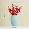 Vaso Cerâmico Chinês Ru Kiln de Shumen para Sala de Estar Arranjo de Flores Decorativo Retrô Casa Luxo Leve Recipiente de Flores de Ponta