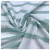 278 # Tela de Punto Jersey de Algodón Imitación con Bastidor de Tiro Rayas Dobles de Colores 180g Tejido de Punto Primavera y Verano Camiseta Básica Rayada de Colores