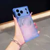 Instantaneamente se torna transparente capa de celular à prova de quedas de canto reto adequada para Apple 17PROMAX personalidade simples 16pro capa macia 11/12