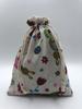 Bolsa de Cordão de Algodão e Linho com Pequeno Padrão Floral, Embalagem Universal para Joias e Sachês, Necessaire de Estilo Artístico, Embalagem à Prova de Poeira