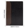 Libreta de cuero Deli BP132, libreta de negocios sencilla, 25 000 hojas, 80 páginas, para reuniones de oficina