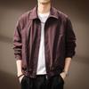 Chaqueta de solapa de diseño minimalista estilo japonés de alta gama para hombre, Nueva marca de moda de otoño, Chaqueta cortavientos deportiva informal holgada para hombre