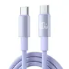 Cable de Datos Trenzado Macaron 100W Carga Súper Rápida Adecuado para Teléfonos Móviles Apple 15/16 Cable de Carga Rápida Pd20W