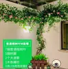 Folhas, galhos, videiras, flores artificiais, trepadeiras, canos, pilares, plantas trepadeiras, plantas verdes, plantas de parede, cobrindo imperfeições, decorações