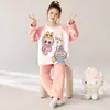 Pijama Infantil Madre-Hija Niños Otoño/Invierno Felpa Coral Cálido Niños Medianos y Grandes 2026 Nuevo Franela Ropa de Casa