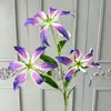 Flores Artificiais de Agapanto e Lírios-de-Fogo para Arranjos de Casamento, Decoração de Casa, Adereços de Fotografia e Decorações de Flores Artificiais