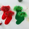 Medias de Encaje para Bebé Niña Calcetines de Encaje para Niñas Estilo Ins Otoño e Invierno Tipo A Algodón Calcetines para Niños Estilo Princesa Bebé