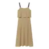 Venta Caliente Transfronteriza de AliExpress Nuevas Llegadas Primavera 2026 Ropa para Mujer Temperamento Moda Vestido de Tirantes Anchos de Doble Capa